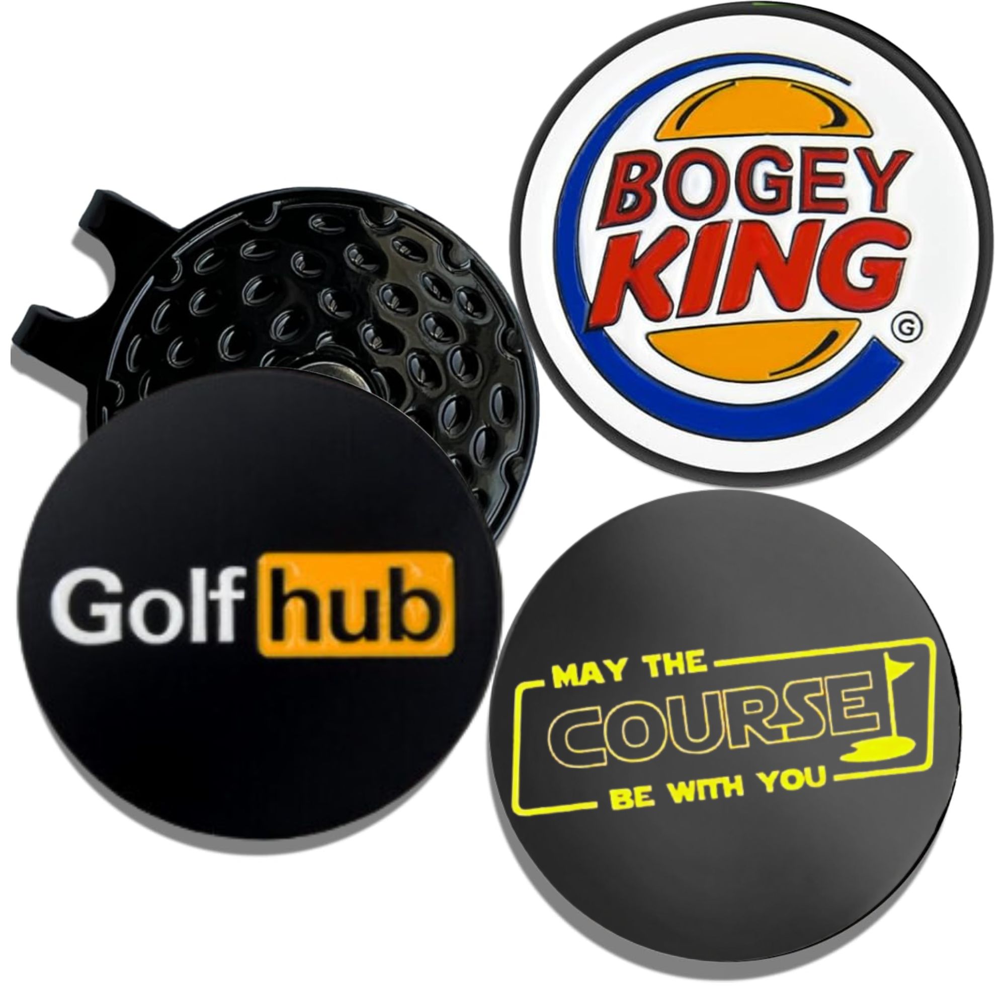 Golf Ball Premium - Набор из 3 забавных маркеров для