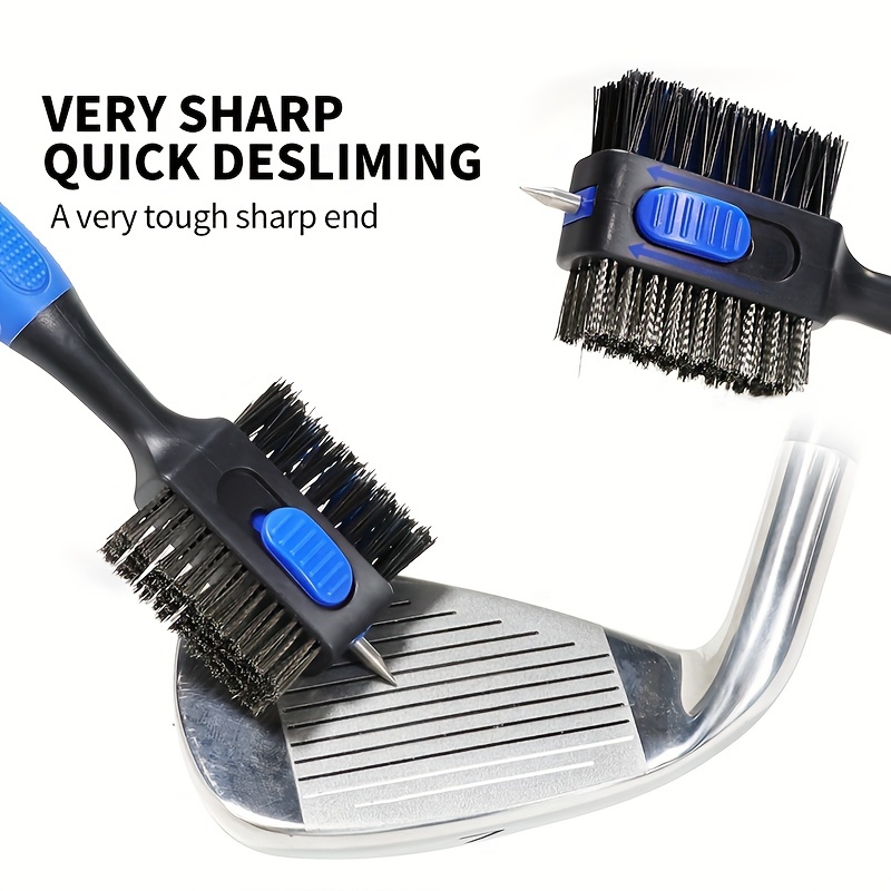 Golf Equipment To Improve Your Game - Двусторонняя щетка для чистки гольф-клюшек, выдвижной