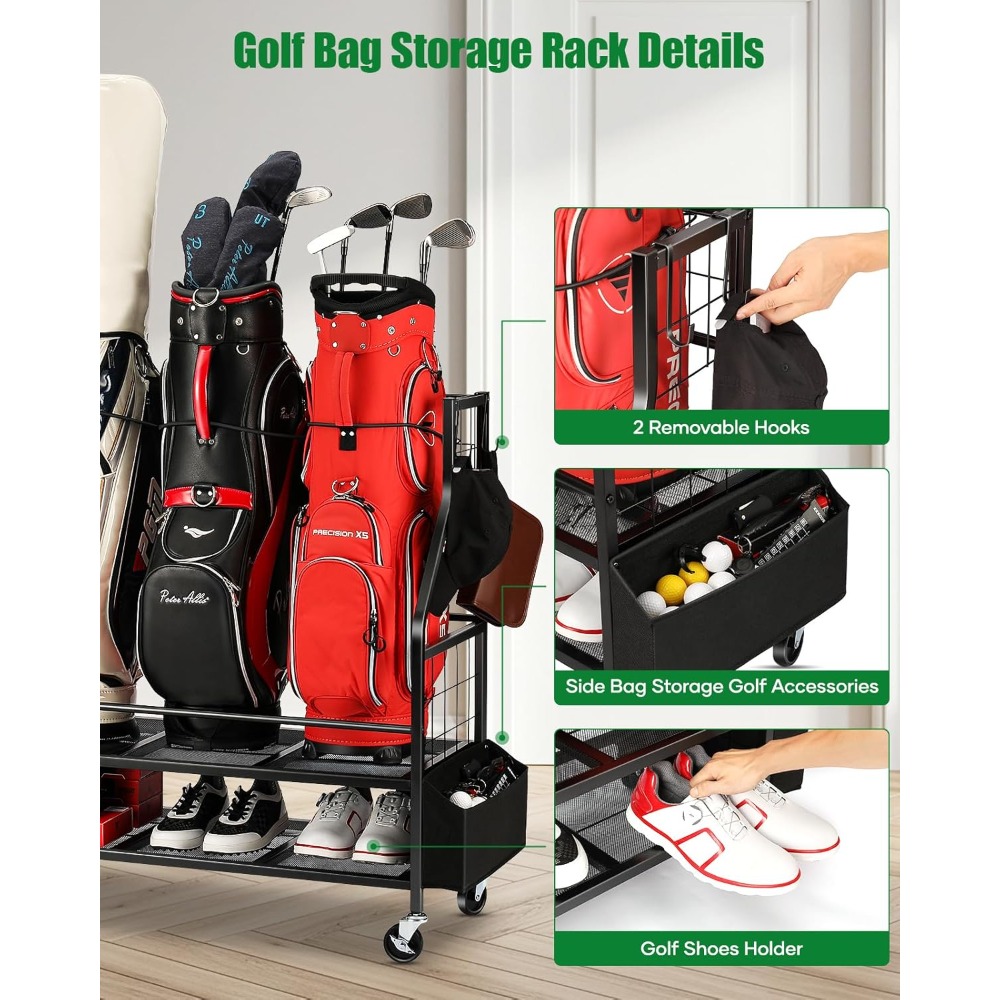 Стойка-органайзер для хранения – обзор и цена Golf Equipment Garage Organizer