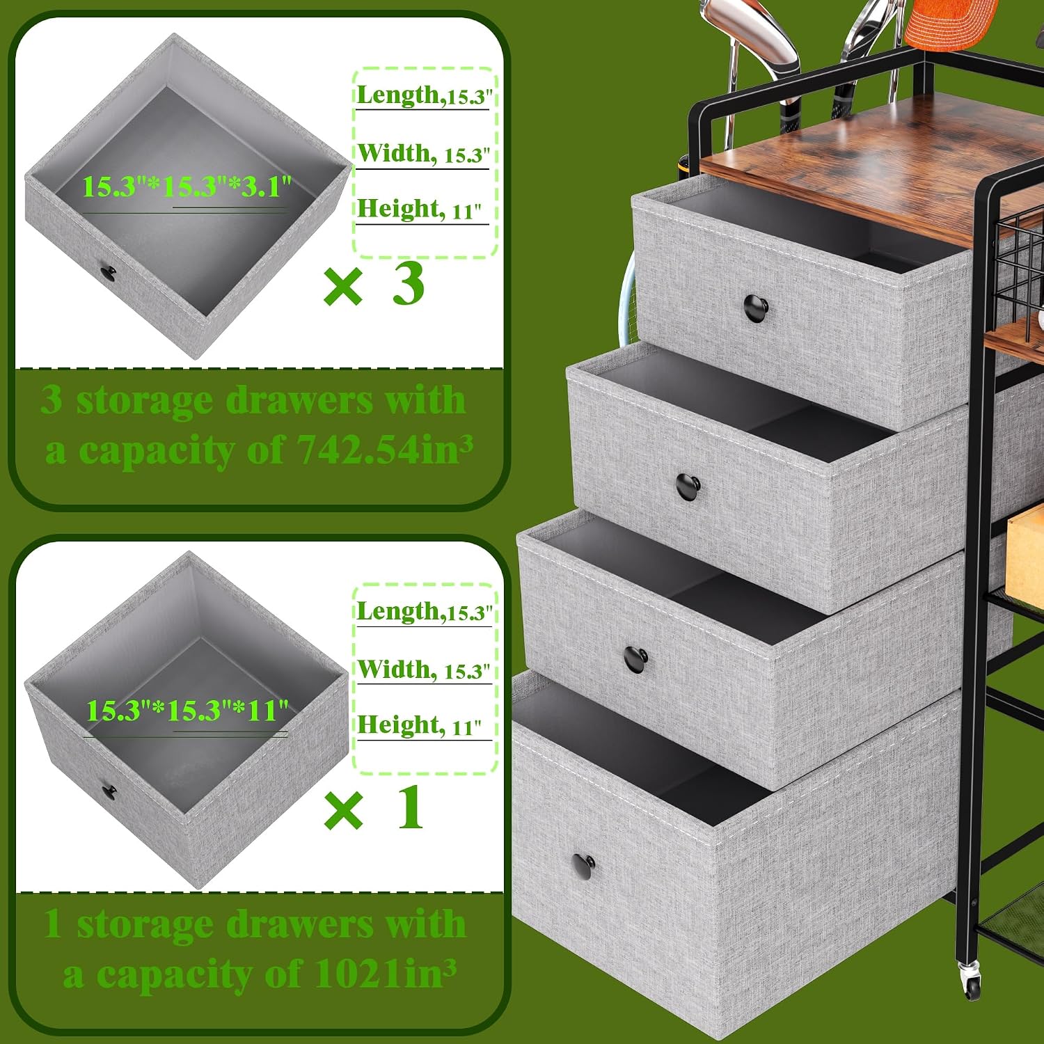 Сверхбольшая стойка для хранен – обзор и цена Golf Equipment Garage Organizer