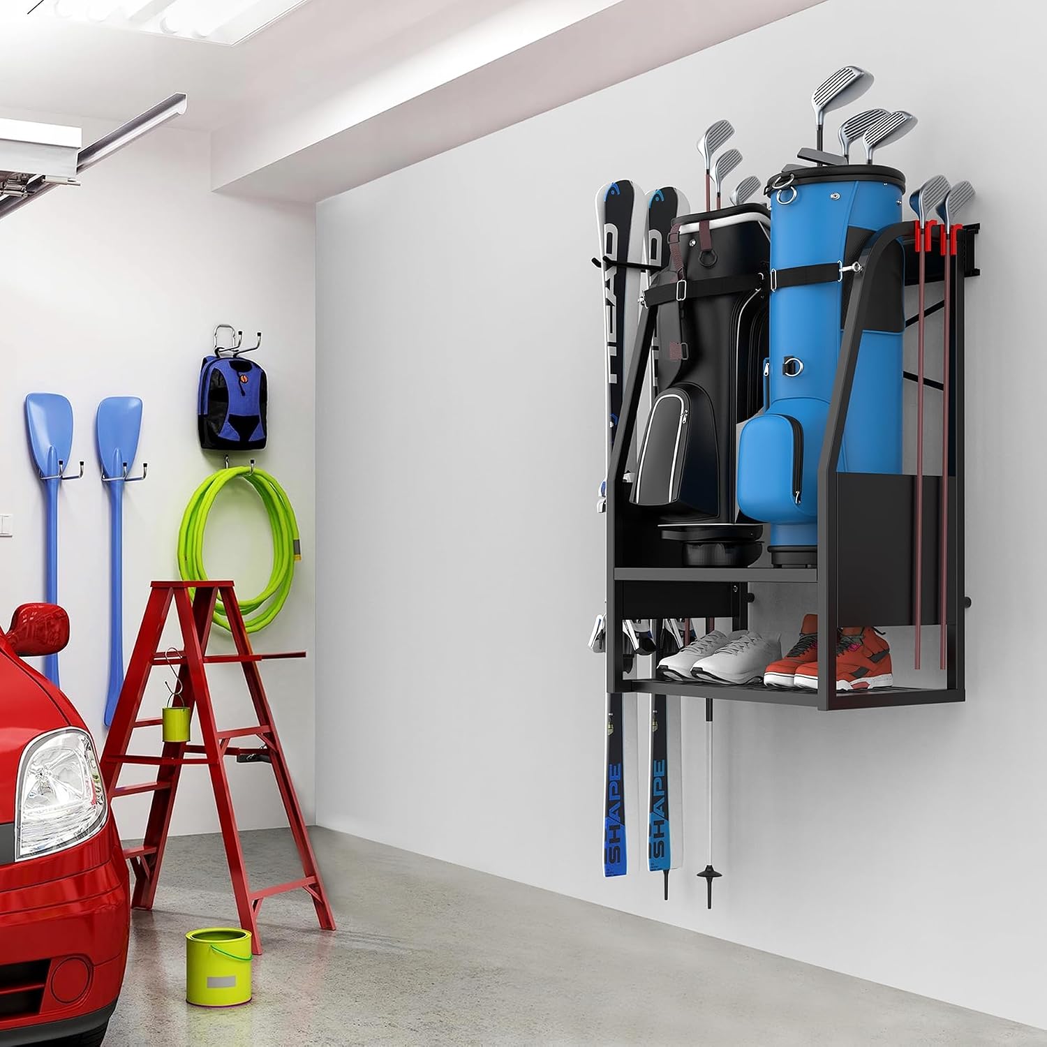Настенный органайзер для гольф – обзор и цена Golf Equipment Garage Organizer