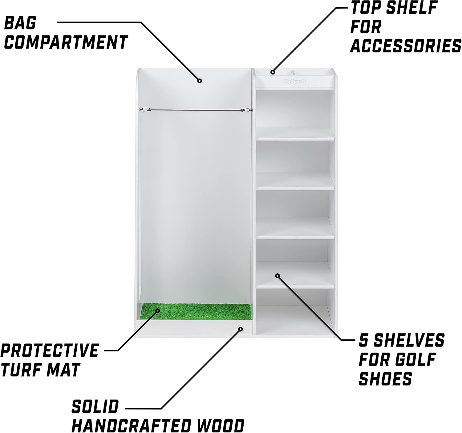 Премиум-стойка для хранения го – обзор и цена Golf Equipment Garage Organizer