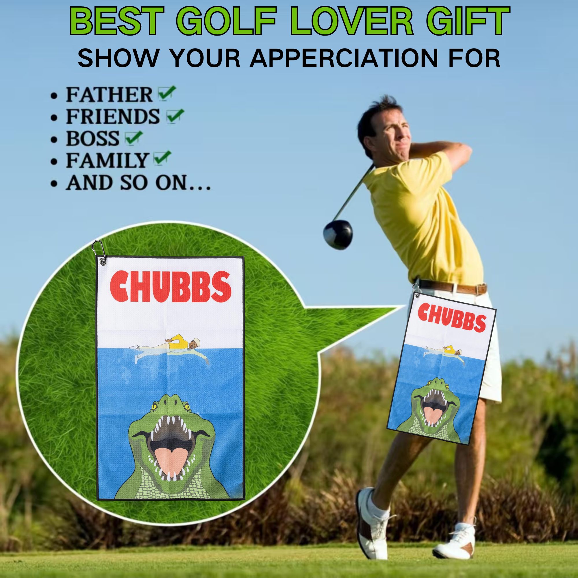 Полотенце для гольфа Fun Happy – обзор и цена Golf Equipment Stores