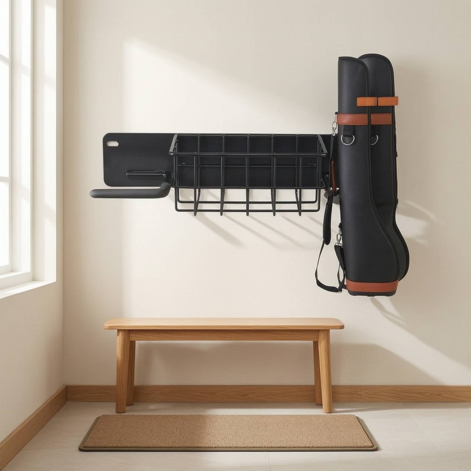 Настенная стойка для хранения  – обзор и цена Golf Equipment Garage Organizer