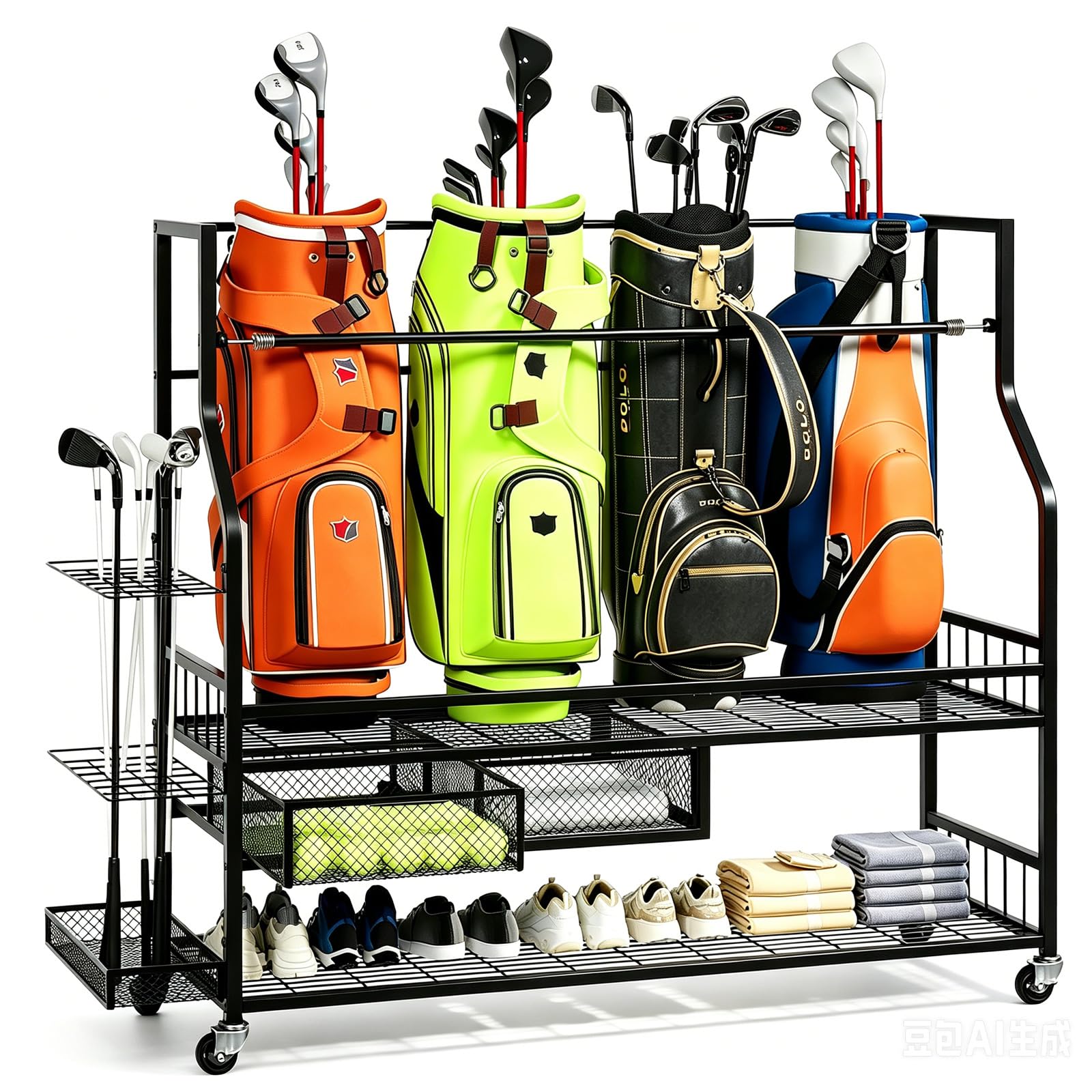 Органайзер для хранения гольф- – обзор и цена Golf Equipment Garage Organizer