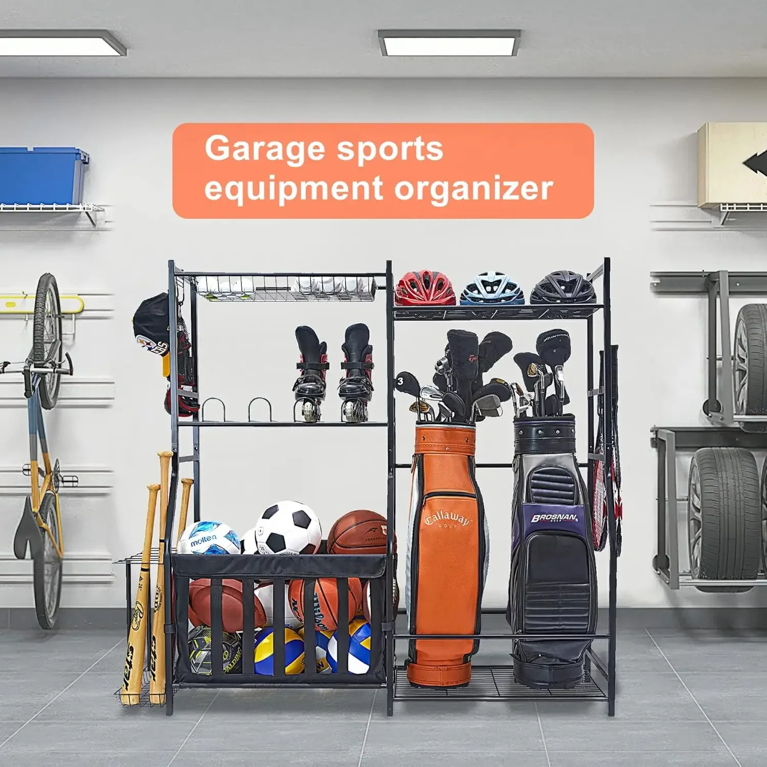 Органайзер для спортивного инв – обзор и цена Golf Equipment Garage Organizer