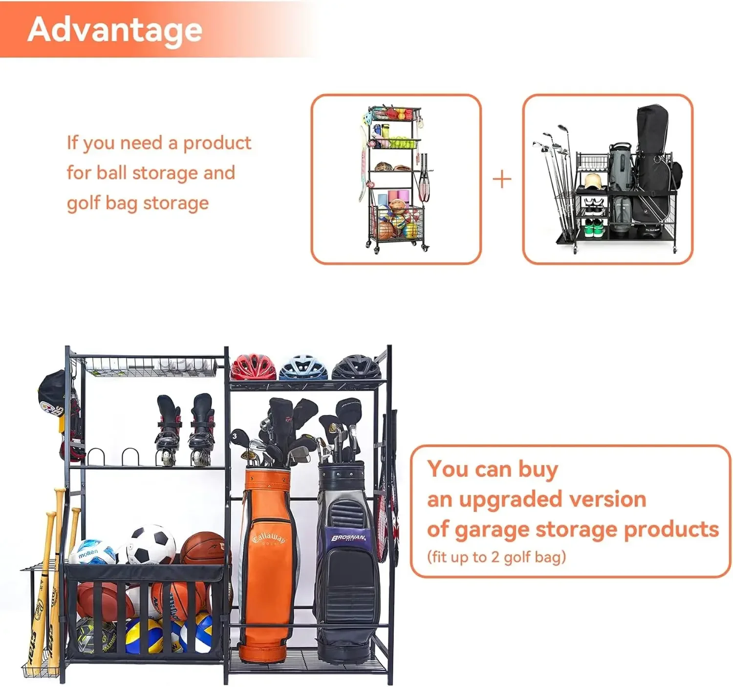 Органайзер для спортивного инв – обзор и цена Golf Equipment Garage Organizer