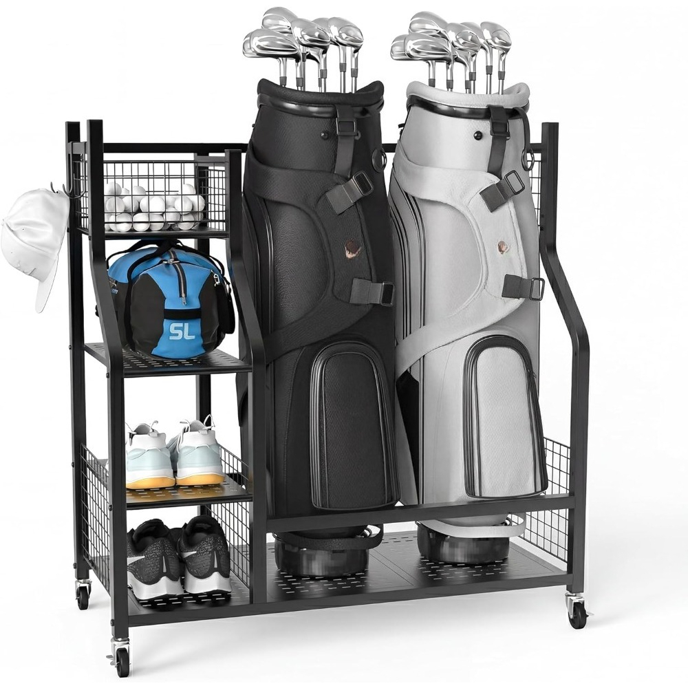 Сверхбольшая подставка для хра – обзор и цена Golf Equipment Garage Organizer